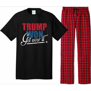 Trump Won Get Over It 2024 Election Inauguration Pajama Set