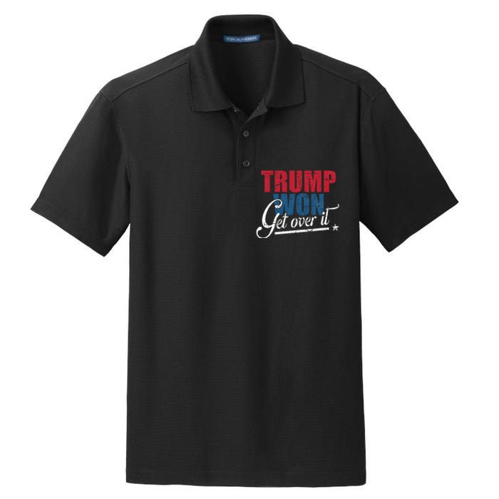 Trump Won Get Over It 2024 Election Inauguration Dry Zone Grid Polo