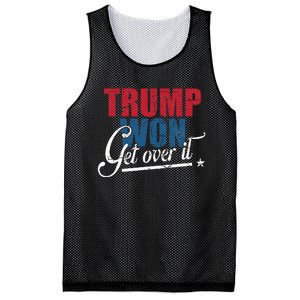 Trump Won Get Over It 2024 Election Inauguration Mesh Reversible Basketball Jersey Tank