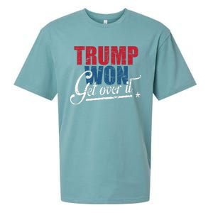 Trump Won Get Over It 2024 Election Inauguration Sueded Cloud Jersey T-Shirt