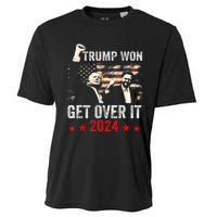 Trump Won Get Over It 2024 Patriotic Trump Cooling Performance Crew T-Shirt