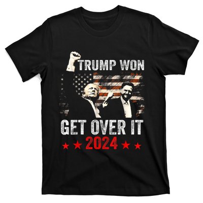 Trump Won Get Over It 2024 Patriotic Trump T-Shirt