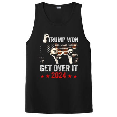 Trump Won Get Over It 2024 Patriotic Trump PosiCharge Competitor Tank