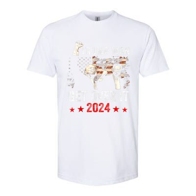 Trump Won Get Over It 2024 Patriotic Trump Softstyle® CVC T-Shirt