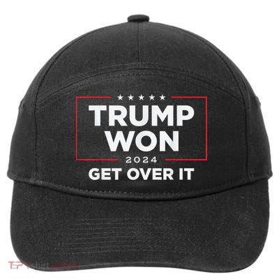 Trump Won Get Over It 2024 7-Panel Snapback Hat