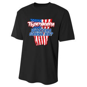 Trumpamania Whatcha Gonna Do Trump 2024 Election Vote Usa Performance Sprint T-Shirt