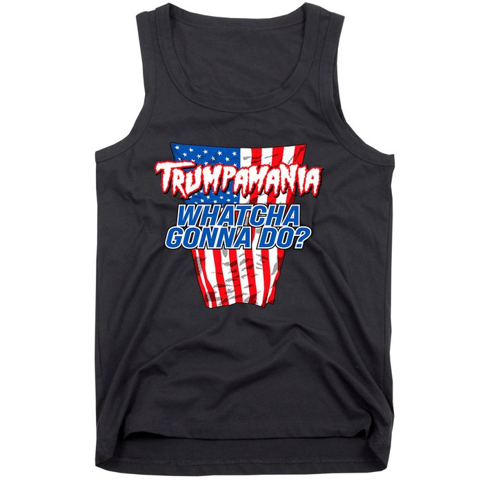 Trumpamania Whatcha Gonna Do Trump 2024 Election Vote Usa Tank Top