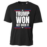 Trump Won Get Over It Patriotic Pro Trump Anti Kamala Funny Cooling Performance Crew T-Shirt