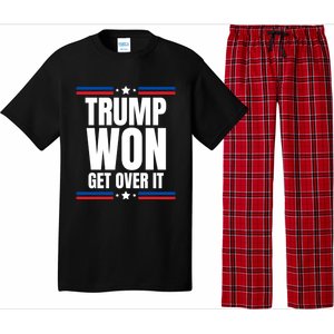 Trump Won Get Over It Patriotic Pro Trump Anti Kamala Funny Pajama Set