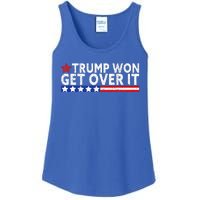 Trump Won Get Over It 2024 Flag Usa Ladies Essential Tank