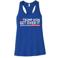 Trump Won Get Over It 2024 Flag Usa Women's Racerback Tank