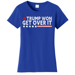 Trump Won Get Over It 2024 Flag Usa Women's T-Shirt