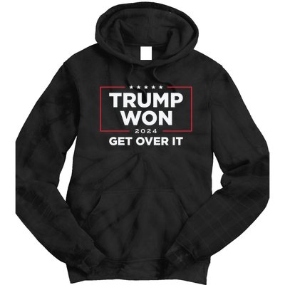 Trump Won Get Over It 2024 Tie Dye Hoodie