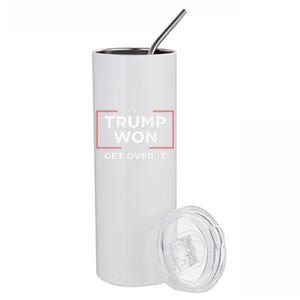 Trump Won Get Over It 2024 Stainless Steel Tumbler