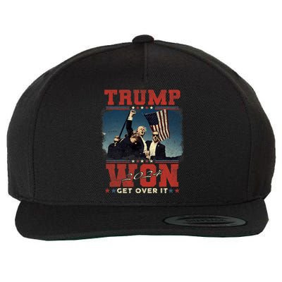 Trump Won Get Over It 2024 I Have Voted For Trump Wool Snapback Cap