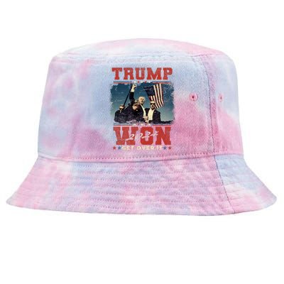 Trump Won Get Over It 2024 I Have Voted For Trump Tie-Dyed Bucket Hat