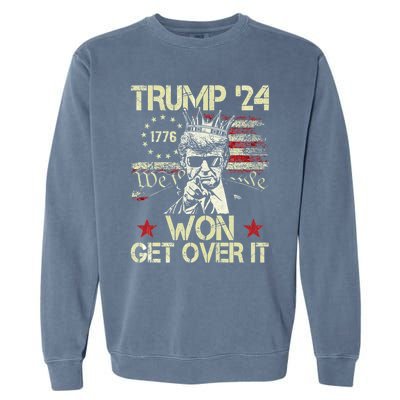 Trump Won Get Over It 2024 Garment-Dyed Sweatshirt