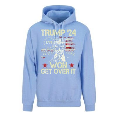 Trump Won Get Over It 2024 Unisex Surf Hoodie