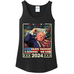 Trump Won Get Over It Patriotic Pro Trump Anti Kamala Ladies Essential Tank