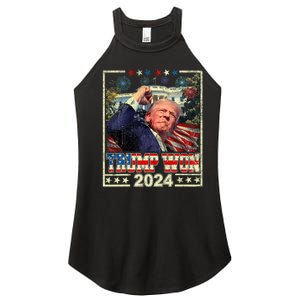 Trump Won Get Over It Patriotic Pro Trump Anti Kamala Women's Perfect Tri Rocker Tank