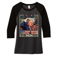 Trump Won Get Over It Patriotic Pro Trump Anti Kamala Women's Tri-Blend 3/4-Sleeve Raglan Shirt