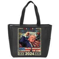 Trump Won Get Over It Patriotic Pro Trump Anti Kamala Zip Tote Bag