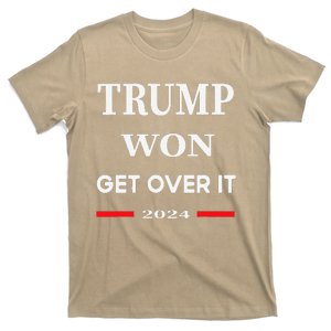 Trump Won Get Over It 2024 Winner Trump 45th President T-Shirt