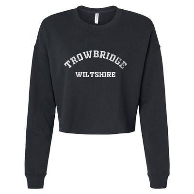 Trowbridge Wiltshire Gifts England Souvenirs Cropped Pullover Crew