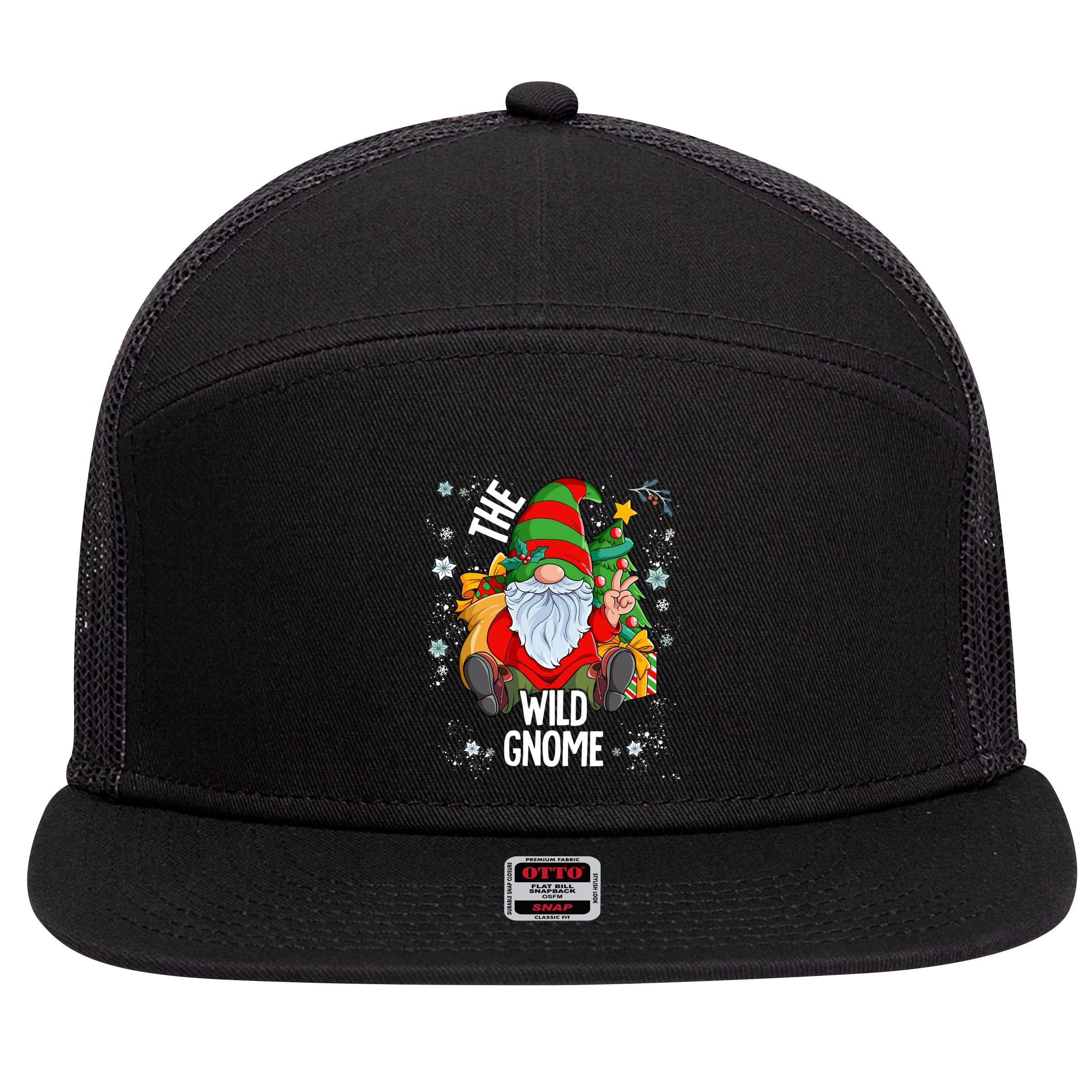 The Wild Gnome Swea 7 Panel Mesh Trucker Snapback Hat