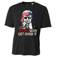 Trump Won Get Over It Patriotic Pro Trump Anti Kamala Cooling Performance Crew T-Shirt