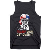 Trump Won Get Over It Patriotic Pro Trump Anti Kamala Tank Top