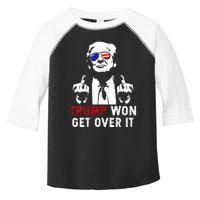 Trump Won Get Over It Patriotic Pro Trump Anti Kamala Toddler Fine Jersey T-Shirt