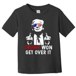 Trump Won Get Over It Patriotic Pro Trump Anti Kamala Toddler T-Shirt