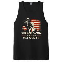 Trump Won Get Over It 2024 Election President 47th Us Flag PosiCharge Competitor Tank