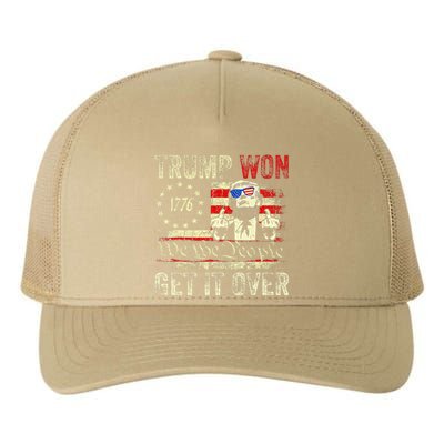 Trump Won Get Over It 2024 Yupoong Adult 5-Panel Trucker Hat