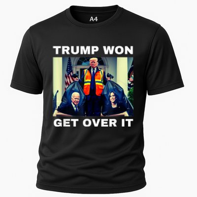 Trump Won Get Over It Maga Won Election 2024 Cooling Performance Crew T-Shirt