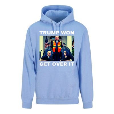 Trump Won Get Over It Maga Won Election 2024 Unisex Surf Hoodie