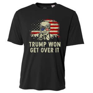 Trump Won Get Over It Patriotic Pro Trump Anti Kamala Cooling Performance Crew T-Shirt