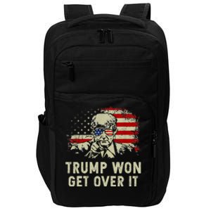 Trump Won Get Over It Patriotic Pro Trump Anti Kamala Impact Tech Backpack