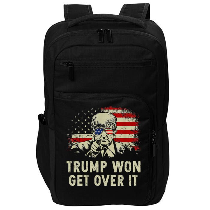 Trump Won Get Over It Patriotic Pro Trump Anti Kamala Impact Tech Backpack