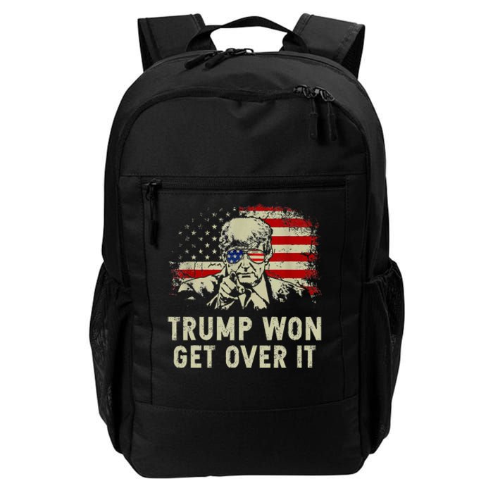 Trump Won Get Over It Patriotic Pro Trump Anti Kamala Daily Commute Backpack