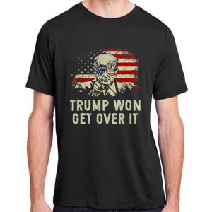 Trump Won Get Over It Patriotic Pro Trump Anti Kamala Adult ChromaSoft Performance T-Shirt