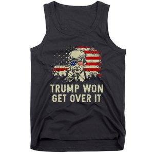 Trump Won Get Over It Patriotic Pro Trump Anti Kamala Tank Top