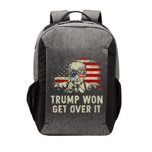 Trump Won Get Over It Patriotic Pro Trump Anti Kamala Vector Backpack