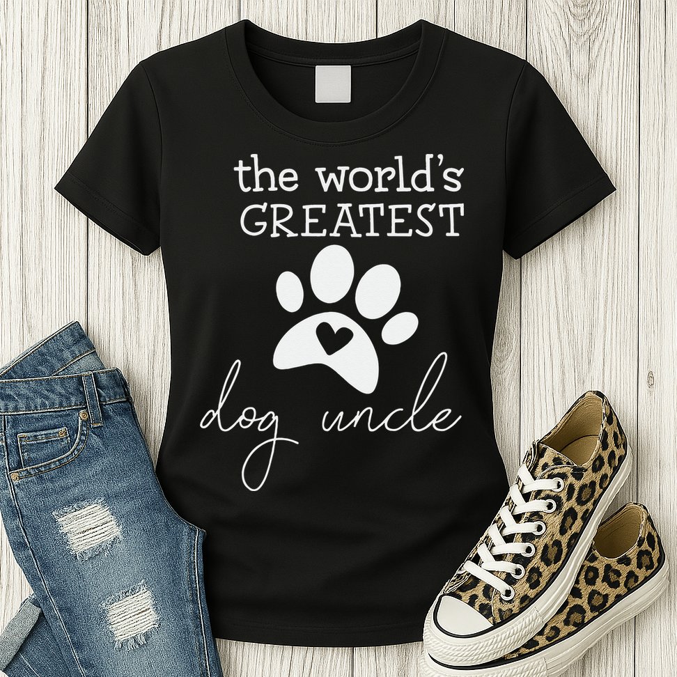 The World's Greatest Dog Uncle Womens T-Shirt