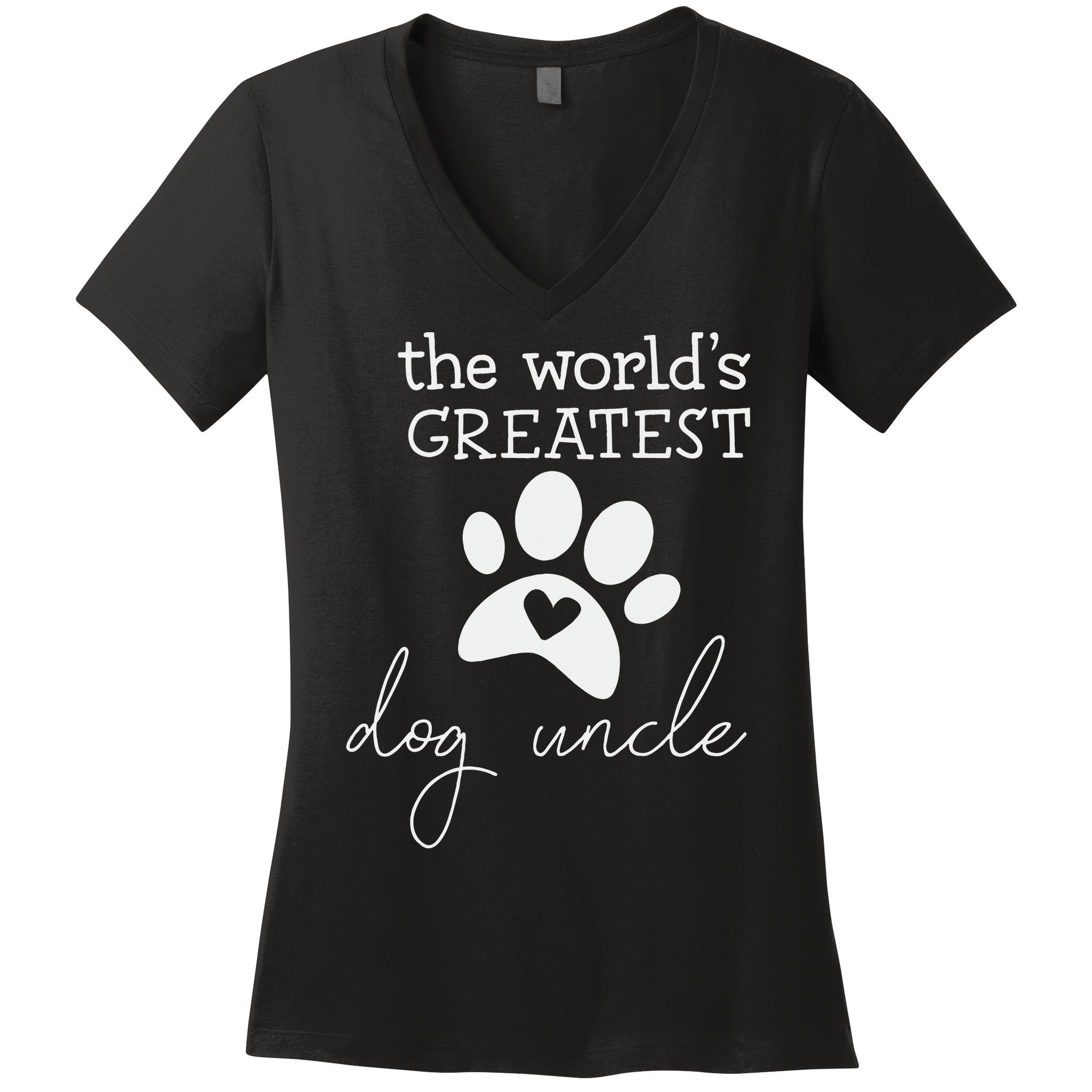 The World's Greatest Dog Uncle Women's V-Neck T-Shirt