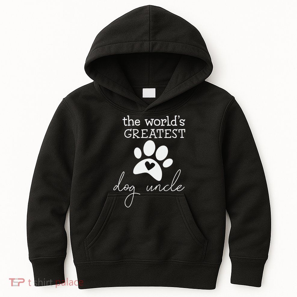 The World's Greatest Dog Uncle Kids Hoodie