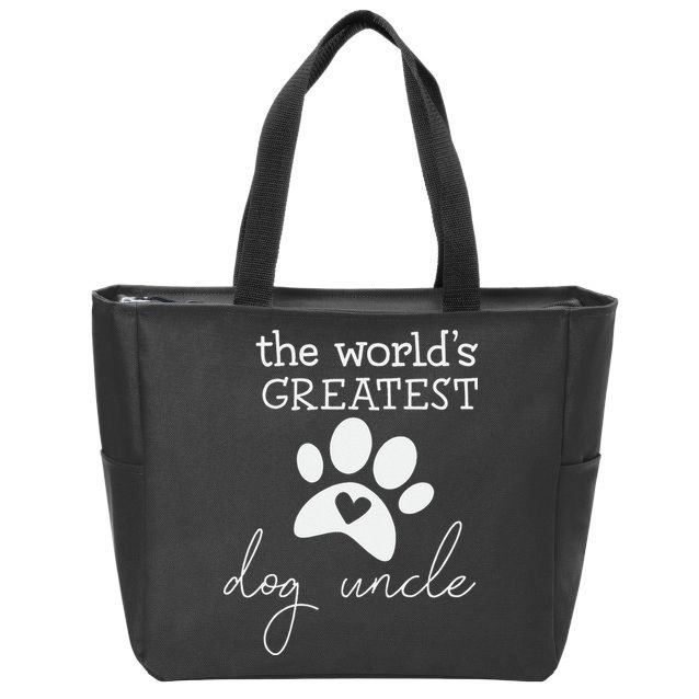 The World's Greatest Dog Uncle Zip Tote Bag