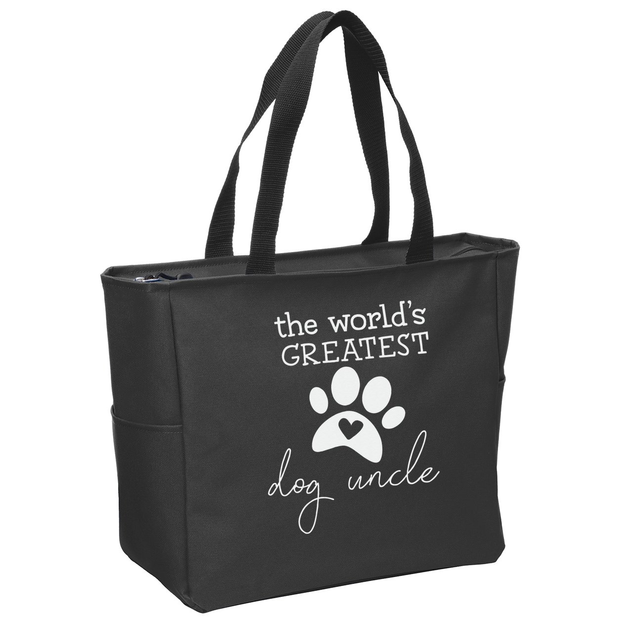 The World's Greatest Dog Uncle Zip Tote Bag