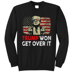 Trump Won Get Over It Patriotic Pro Trump Anti Kamala Sweatshirt